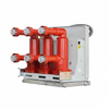 Side angle view of 3150A indoor withdrawable vacuum circuit breaker showing handcart chassis and locking mechanism
