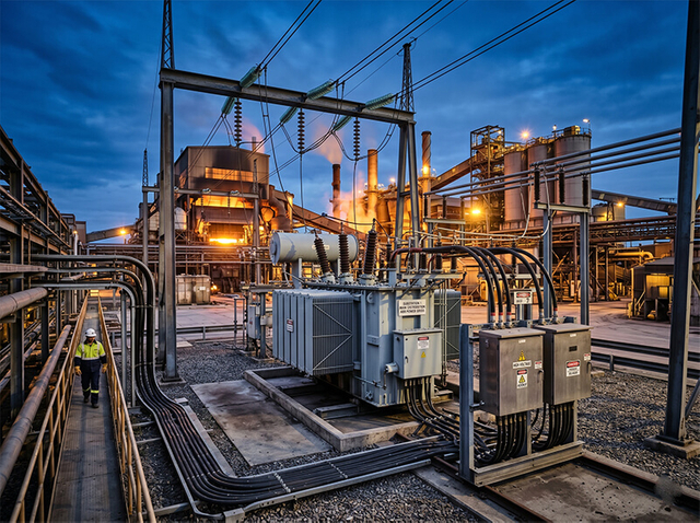 High-voltage switchgear and robust power equipment engineered for heavy-duty mining and metallurgy plants