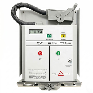 Front panel view of heavy-duty VS1-12P 12kV 2000A 40kA embedded pole indoor withdrawable vacuum circuit breaker