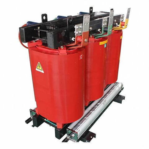 Front view of 630kVA 10kV to 0.4kV SCB13 cast resin dry type distribution transformer