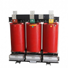 Close-up of fire-resistant red epoxy resin coils on 630kVA cast resin dry type transformer
