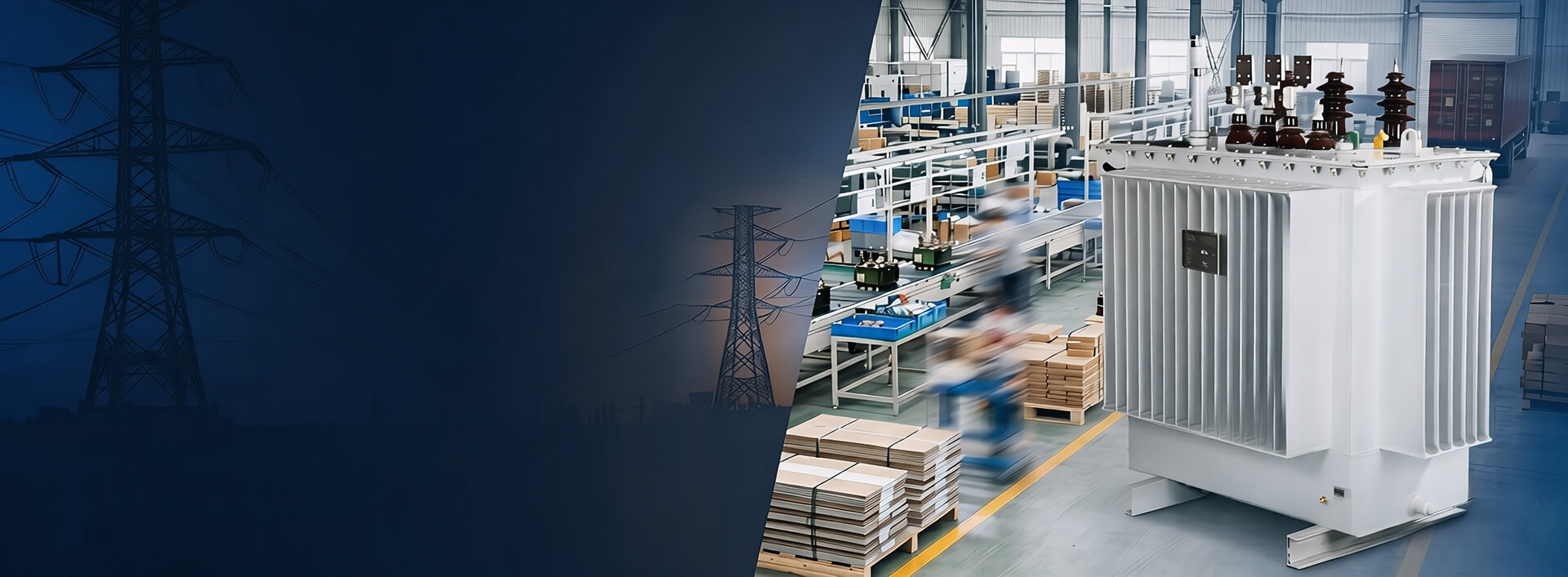 10kV-35kV oil-immersed distribution transformer with 2500kVA capacity in manufacturing facility