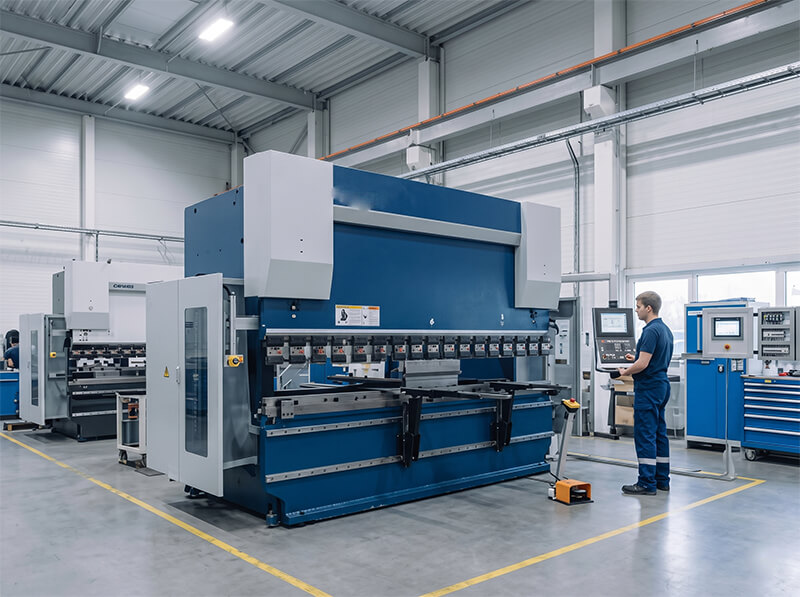 Automated sheet metal bending machine for high-voltage switchgear production