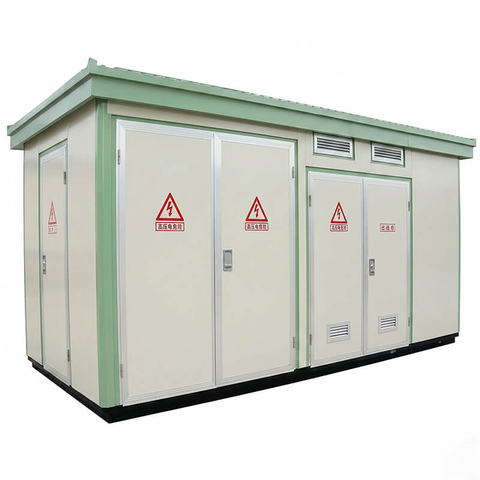 YB-12-0.4 outdoor European type prefabricated compact substation 12kV/0.4kV with IP54 enclosure