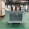 Front view of industrial-grade 1600kVA 10kV to 0.4kV fully sealed oil immersed distribution transformer