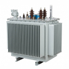 Front angle view of S11-M series 500kVA 10kV to 0.4kV 3-phase fully sealed oil immersed distribution transformer