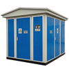 Customized 12kV/0.4kV outdoor compact distribution substation with anti-corrosion blue enclosure
