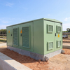 IP54 outdoor prefabricated compact substation installed for industrial power distribution site