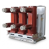 Rear view of 12kV indoor vacuum circuit breaker showing insulating cylinders and primary tulip contacts
